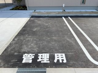 愛知県　春日井市　マンション駐車場　ライン追加工事